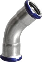 Edelstahl-Pressfitting M-Kontur Bogen 45°, DN 42 i/i