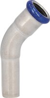 Edelstahl-Pressfitting M-Kontur Bogen 45°, DN 15 mit...