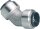 Edelstahl-Steckfitting Bogen 45° (i/i) 15 mm