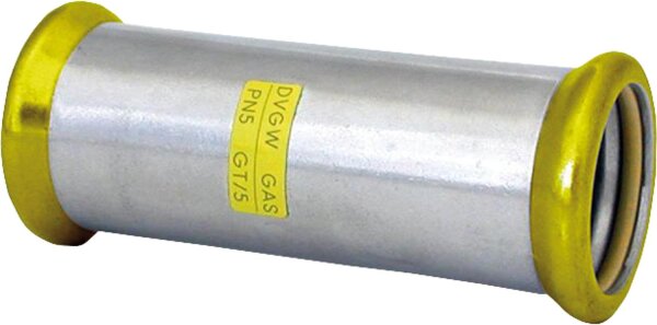 Edelstahl-Pressfitting Gas Schiebemuffe, DN54, M-Kontur
