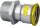 Edelstahl-Pressfitting Gas Übergangsstück, 28 x 1" (i/AG), M-Kontur