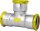 Edelstahl Pressfitting Gas T-Stück, DN28, M-Kontur