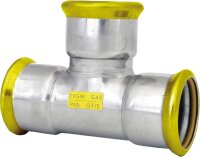Edelstahl Pressfitting Gas T-Stück, DN54, M-Kontur