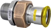 Edelstahl Pressfitting Gas Durchgangsverschraubung mit...