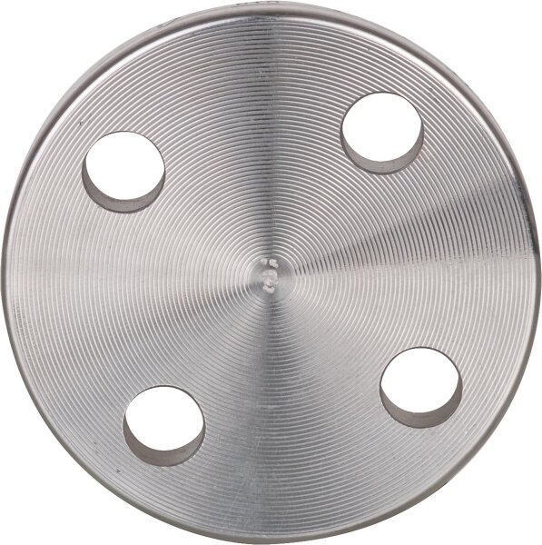 Edelstahl Blindflansch DIN 2527, PN16, V4A, 1.4571, DN15
