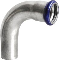 Edelstahl-Pressfitting M-Kontur Einsteckbogen 90°,...