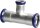 Edelstahl-Pressfitting M-Kontur Red. T-Stück, DN 108 x DN 76,1 x DN 108