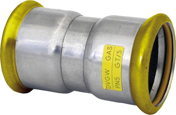 Edelstahl-Pressfitting Gas Muffe, DN 88,9, M-Kontur