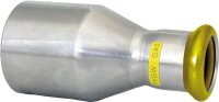Edelstahl-Pressfitting Gas Absatznippel DN 108 x DN 76,1...