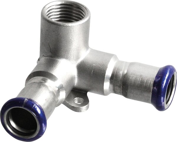 Edelstahl Pressfitting M-Kontur Wandwinkel doppelt 15-DN15 (1/2")-15