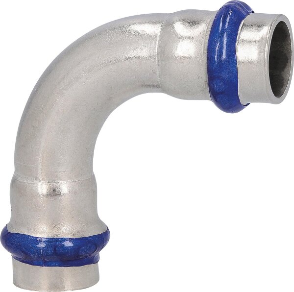 Edelstahl Pressfitting V-Kontur Bogen 90 ° (ixi) 15mm