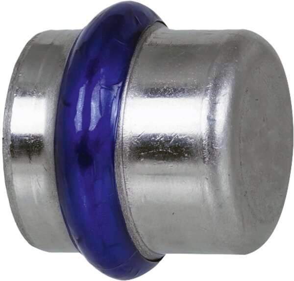 Edelstahl Pressfitting V-Kontur Kappe 22mm