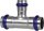 Edelstahl Pressfitting V-Kontur T-Stück reduziert 42x35x42mm