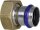 Edelstahl Pressfitting V-Kontur Anschlussverschr. mit Dichtung, flachdicht., 22mm x DN 25 (1")