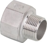 Muffennippel IG/AG 1/2" x 1/4", V4A