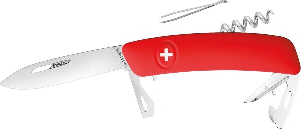 Taschenmesser SWIZA 690301 D03, Edelstahl 440A, rot