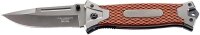 Einhandmesser CJH 10000398, Edelstahl 420, Rattan