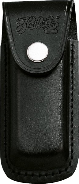 Messer-Etui CJH 2649110, schwarzes Leder, Gürtelschlaufe, für Messer bis 11 cm