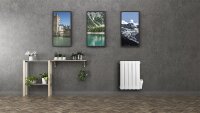 Aluminium-Heizkörper elektrisch Resia, 1500 W, weiß RAL 9010