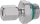 Schneidring-Verschraubung 6x3/8", zyl. mit O-Ring + MS-SR kurze Ausführung