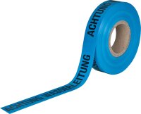 Trassenwarnband "Achtung Wasserleitung" blau