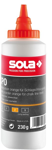Schlagschnurkreide Sola orange, 230 g