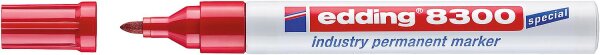Permanentmarker Industrie Edding 8300 rot