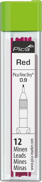 Ersatzminen Rot HB 7031 für Fine Dry, VPE=12 Stk.