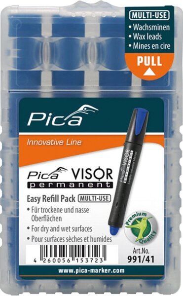 Ersatzminen Blau 99141 für Visor VPE=4 Stk.