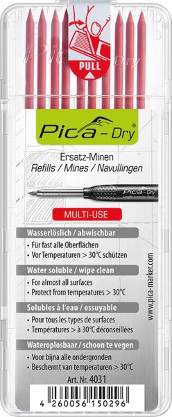 Ersatzminen Rot 4031 für Dry VPE=10 Stück