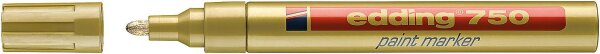 edding Lackmarker 750 schwarz Strichbreite 2 - 4 mm Rundspitze