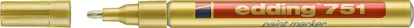 edding Lackmarker 751 weiß Strichbreite 1 - 2 mm Rundspitze