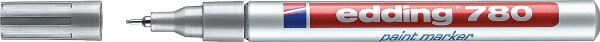 edding Lackmarker 780 silber Strichbreite 0,8 mm Kunststoffspitze