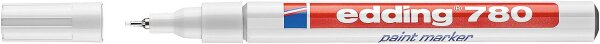 edding Lackmarker 780 weiß Strichbreite 0,8 mm Kunststoffspitze