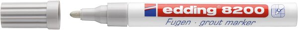 edding Fugenmarker 8200 weiß Strichbreite ca 2 - 4 mm Rundspitze