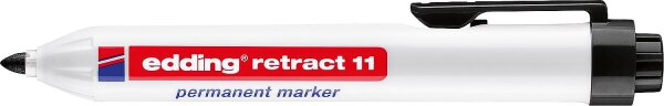 Permanentmarker edding retract11 Rundspitze Ø1,5-3,0mm Farbe schwarz