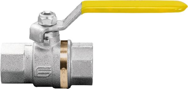 Gas-Kugelhahn ATHENA, Messing, IG/IG mit Stahl-Handhebel DN20 (3/4")