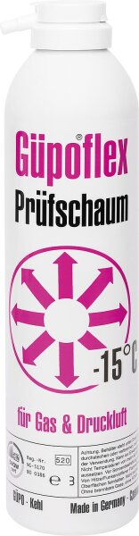 Prüfschaum-Leckfinder (-15°C) GÜPOFLEX (DVGW) 400ml Sprühdose