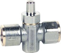 Manometer - Druckknopfhahn MDH 1/2" i. DIN DVGW-und...
