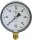Kapselfedermanometer,Edelstahl KP 63.4  DN 8 1/4" radial 0-100 mbar