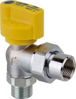 Gasanschlusskugelhahn TSV Eckform 3/4" verchromt...