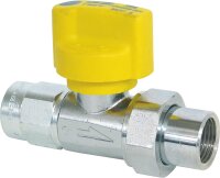 Gasanschlusskugelhahn TSV Eckform 3/4" verchromt...