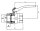 Gas - Kugelhähne 1/2" DN 15 Pressmessing vernickelt
