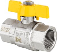 Gas-Kugelhähne DVGW-gepr. mit Flügelgriff 3/8" IGxIG