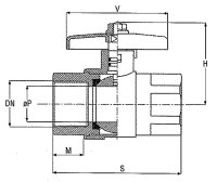 Gas-Kugelhähne DVGW-gepr. mit Flügelgriff 1/2" IGxIG