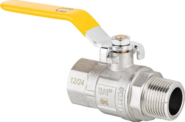 Gas-Kugelhähne DVGW-gepr. 3/4" IGxAG
