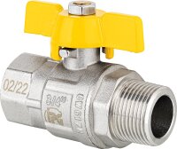 Gas-Kugelhähne DVGW-gepr. mit Flügelgriff...