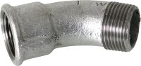 Tempergussfitting verzinkt Nr.40 langer Bogen I/A...