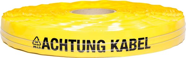 Ortungsband "Achtung Kabel" gelb