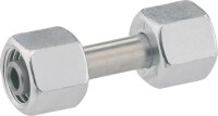 Verbindungsstück bds. RST 8mm mit ÜM und...